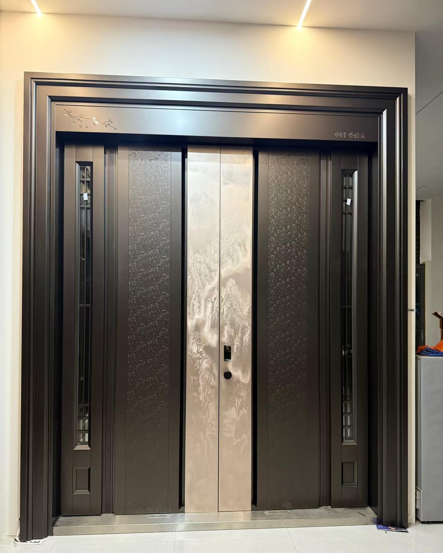 New Chinese style luxury villa main door