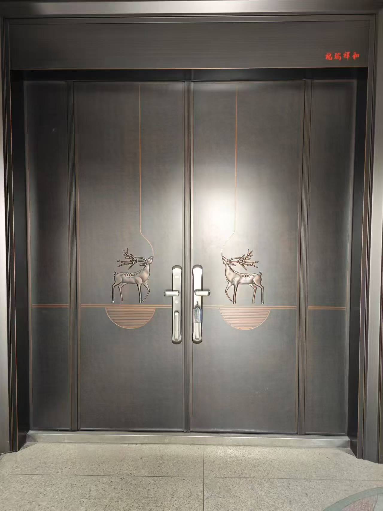 Modern light luxury entrance door