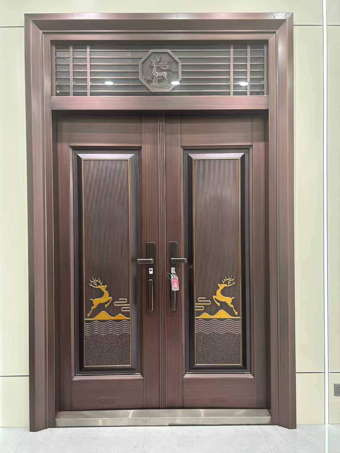 Customized light luxury entrance door