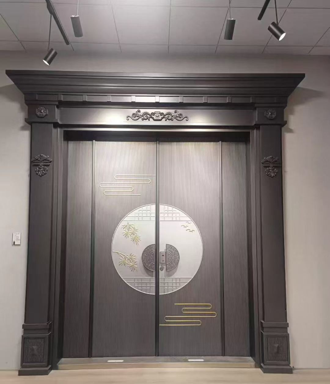 New Chinese style high-end entrance door