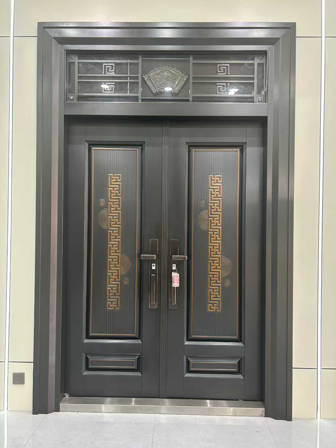 Modern Chinese style double door